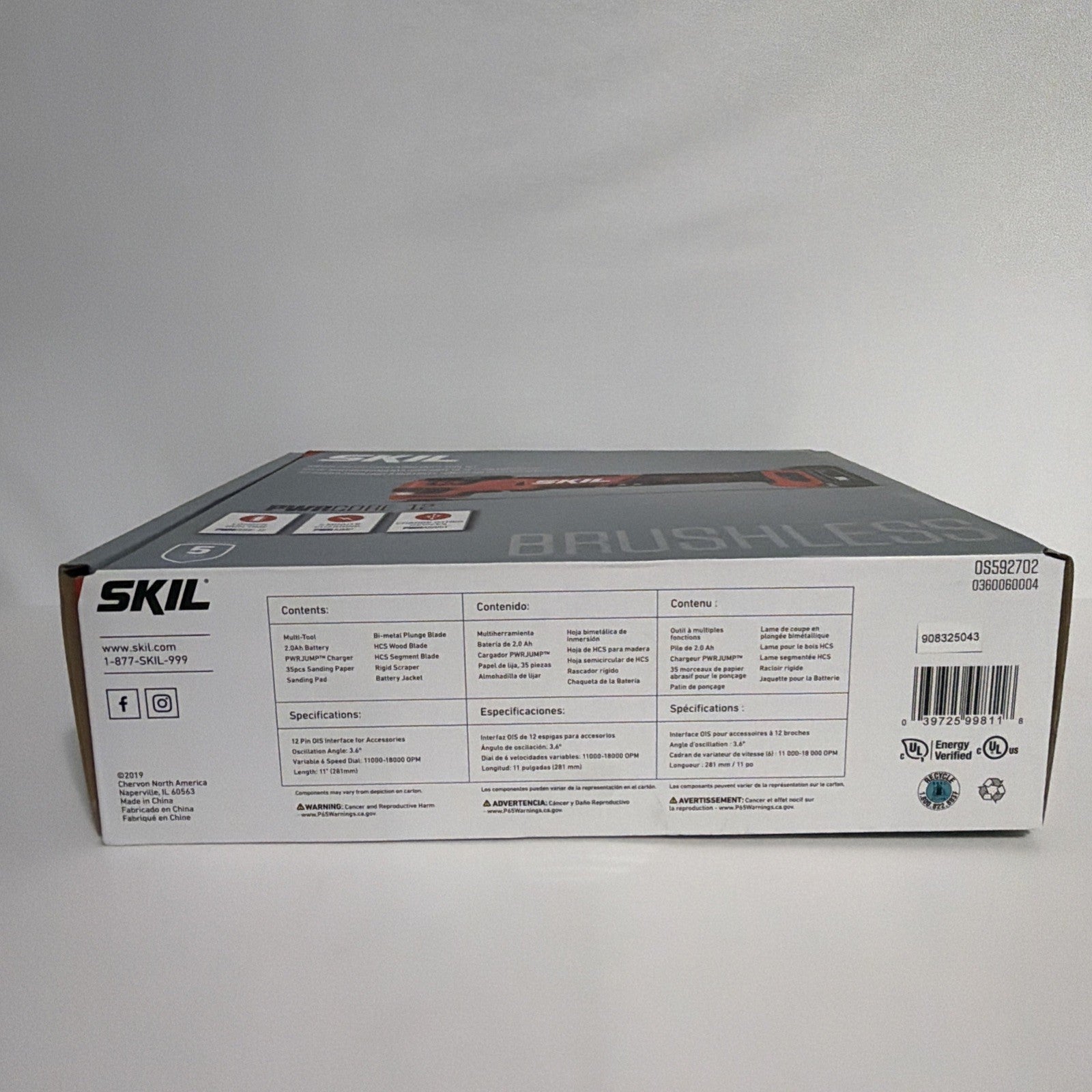 New SKIL PWRCORE 12v Brushless Oscillating Multi Tool Kit W/ Battery & Charger