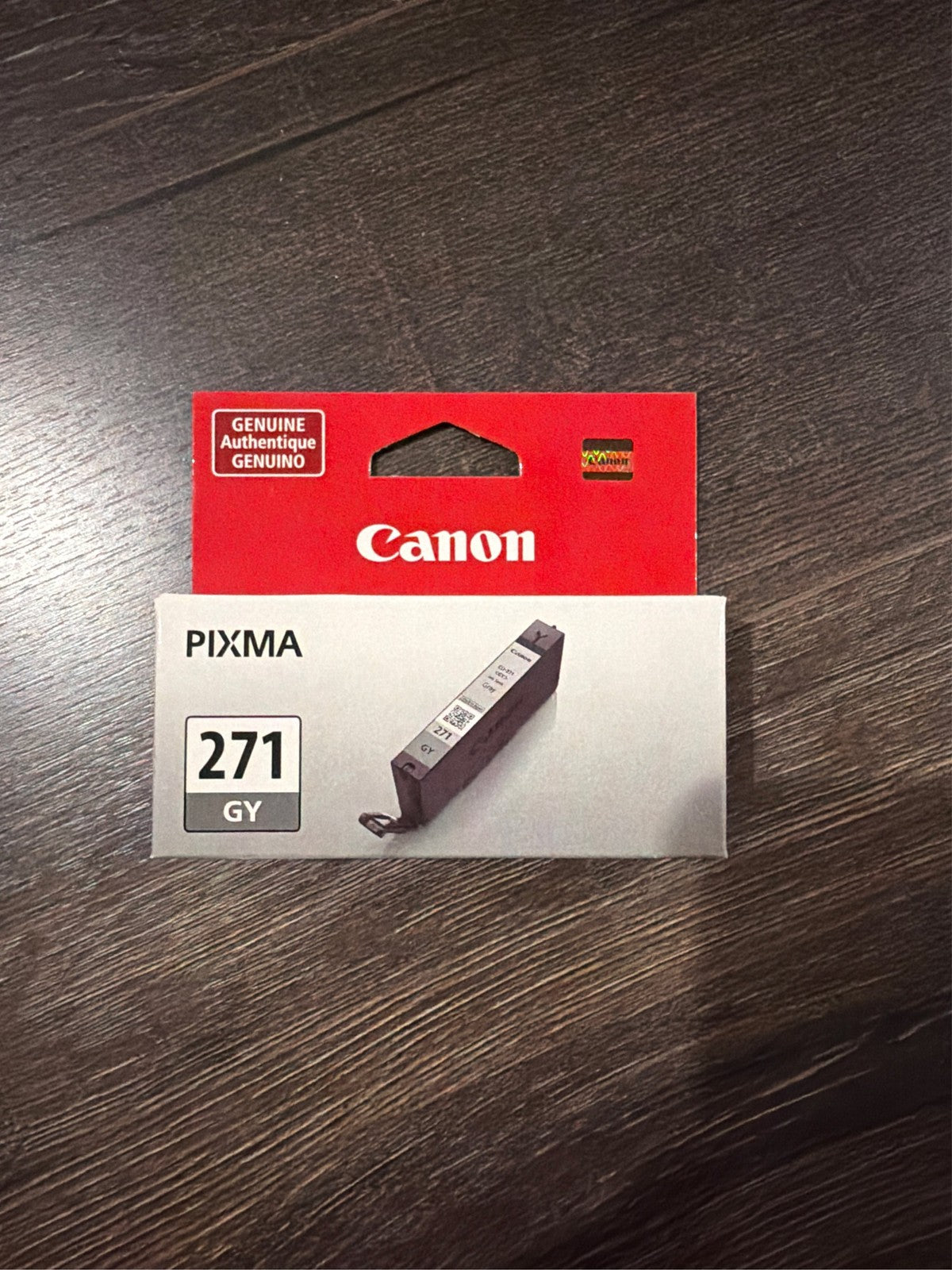 Canon PIXMA 271 CLI-271 Gray Gy Ink Tank Printer Print Cartridge Genuine NEW