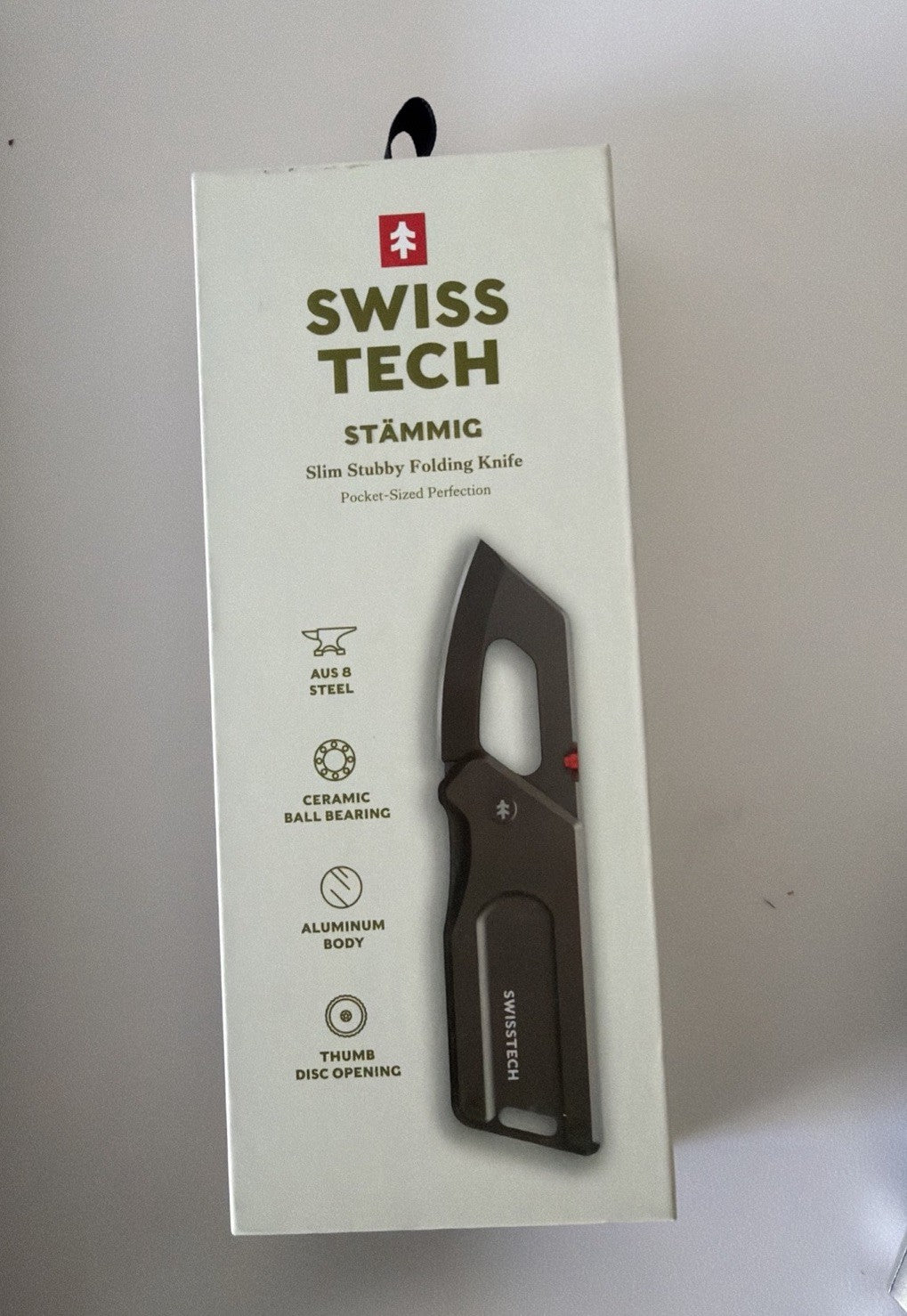Swiss Tech Stammig 6.5" Ball Bearing Assisted Folding Pocket Knife 2.5" Blade