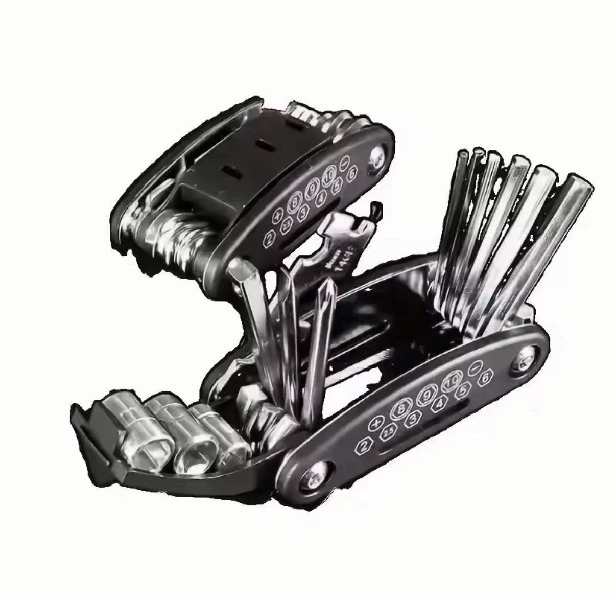16 in 1 Universal Socket Wrench Set Rotating Head Tool Car Home Repair USA 🇺🇸
