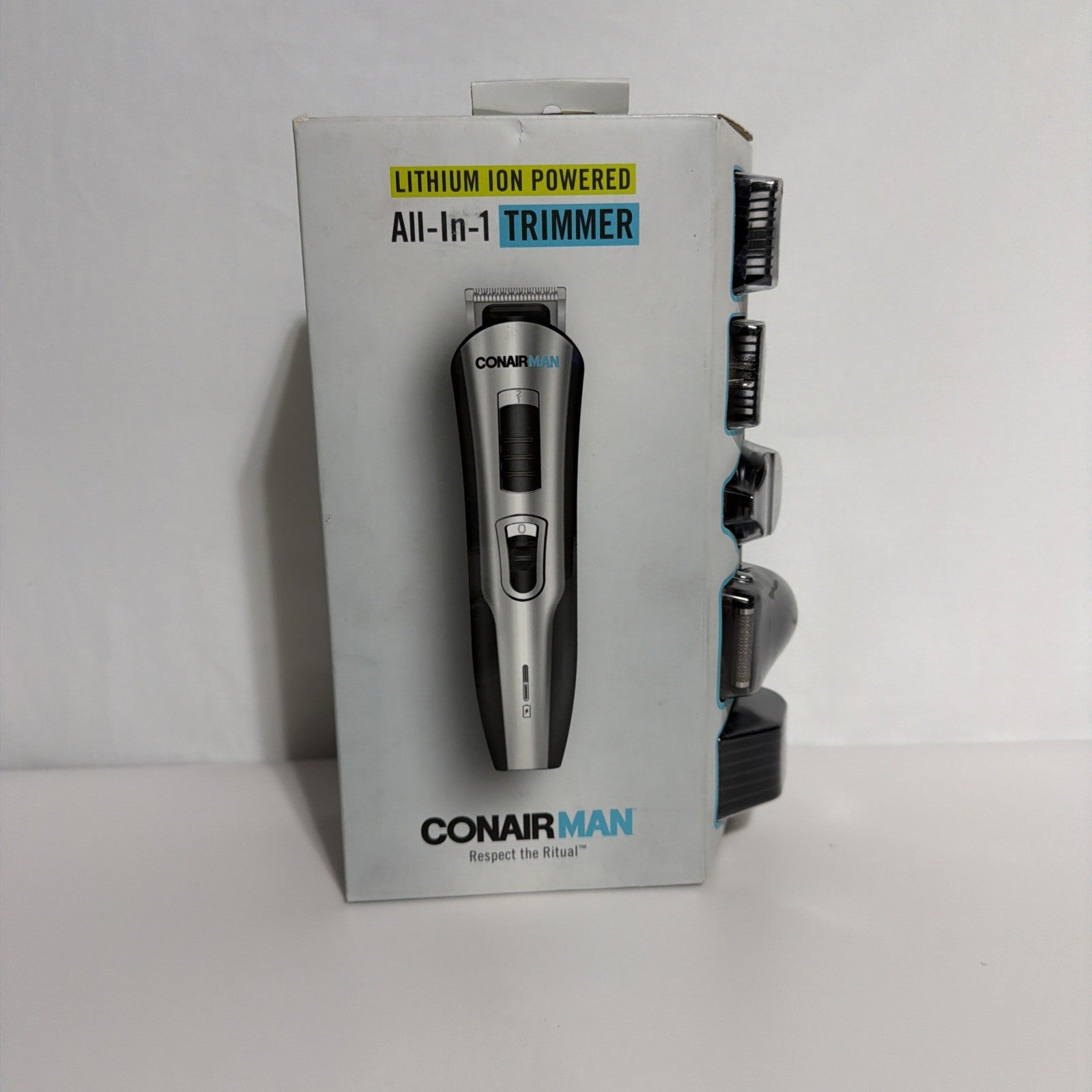 ConairMAN Lithium Ion Powered All-In-1 Trimmer with Stainless Steel Blades New