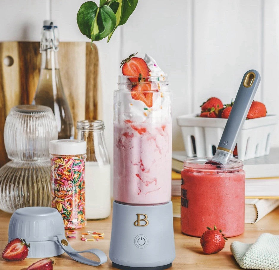 Beautiful Portable To-Go Blender 2.0 by Drew Barrymore 16 oz Cornflower Blue NEW