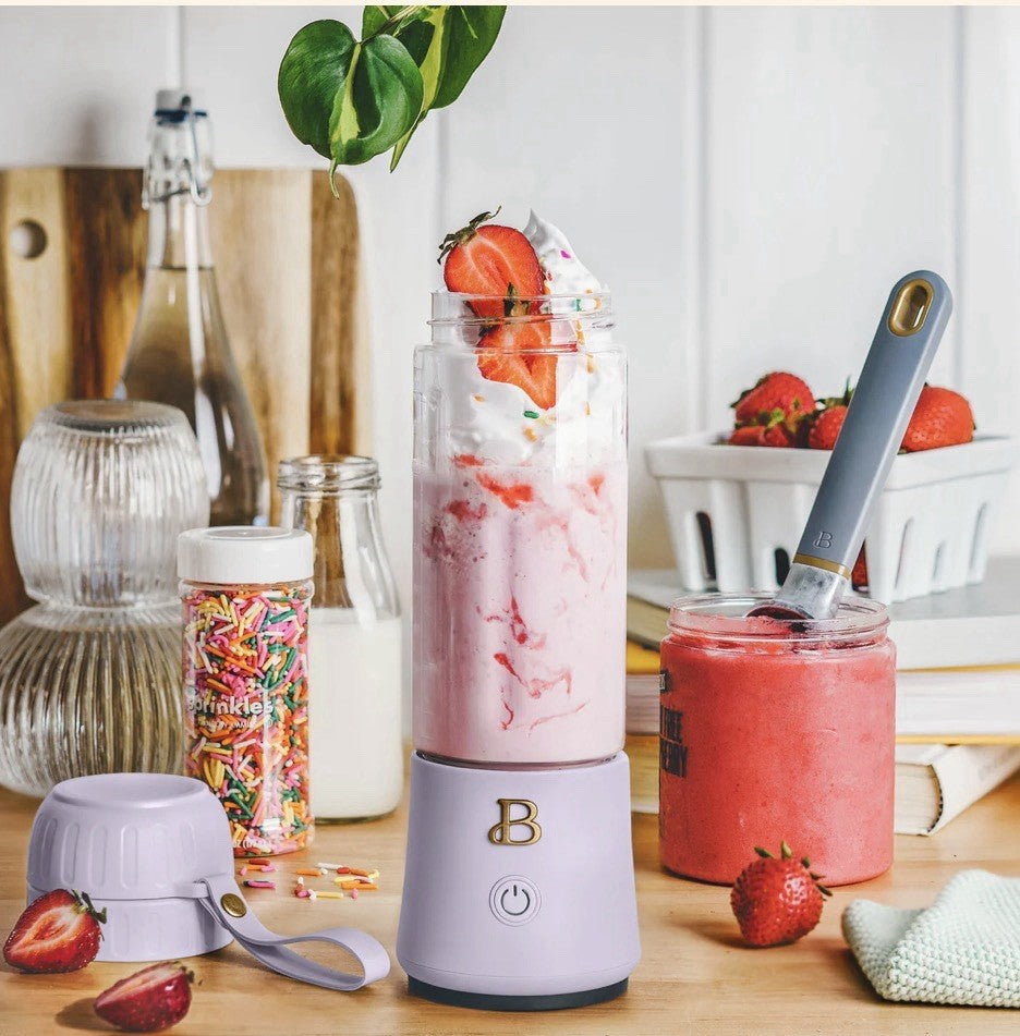 Beautiful Portable To-Go Blender 2.0 by Drew Barrymore 16 oz Lavender Color NEW