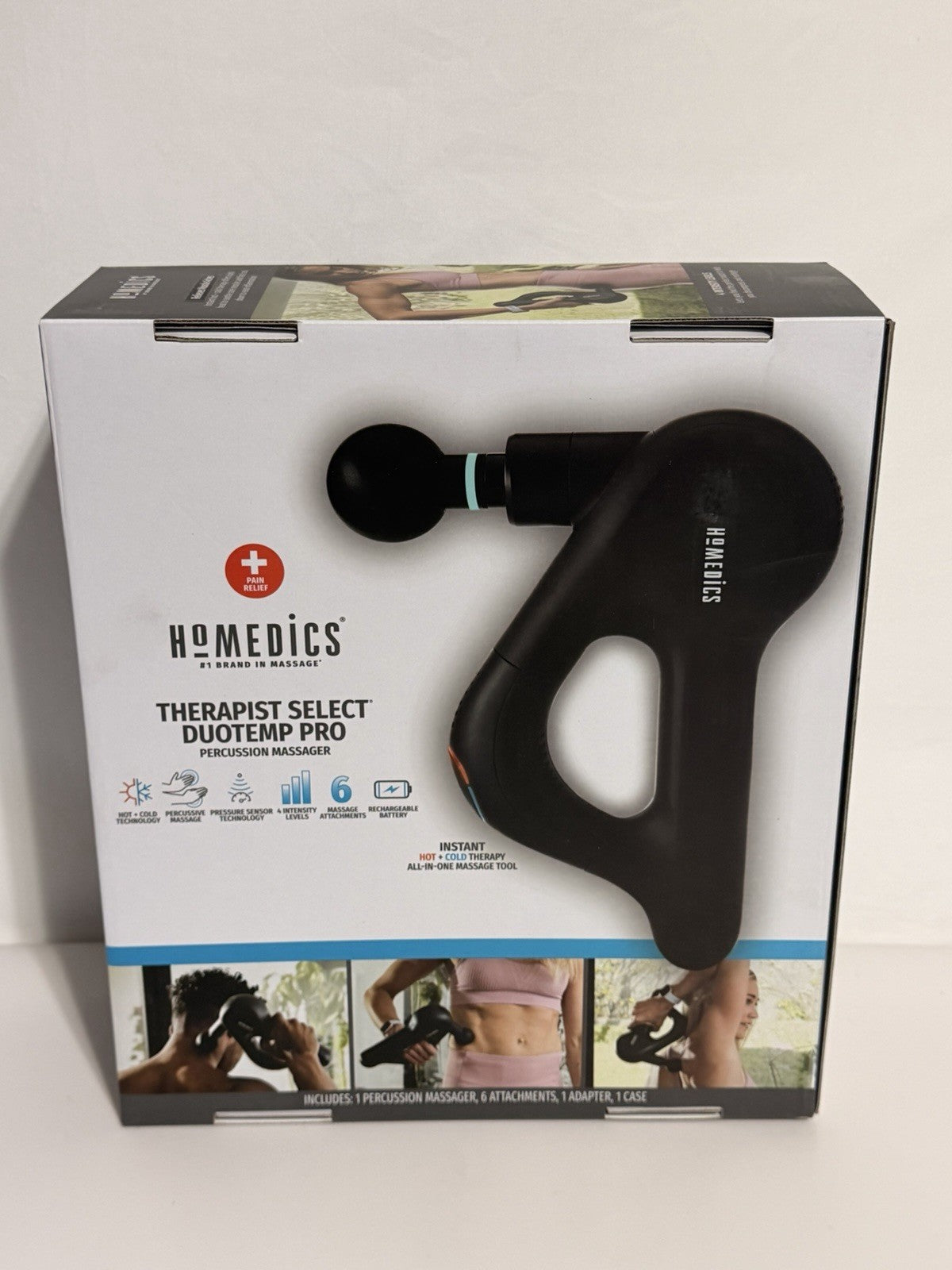 Homedics Therapist Select DuoTemp Pro Percussion Massager Hot & Cold NEW