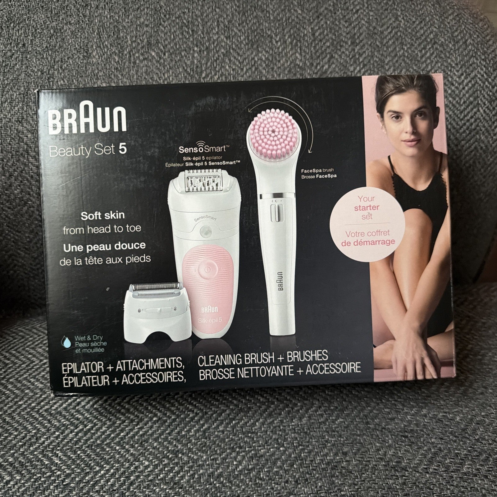 Braun Silk-épil Wet & Dry 5 5-895 Beauty Set, Women Epilator for Hair Removal